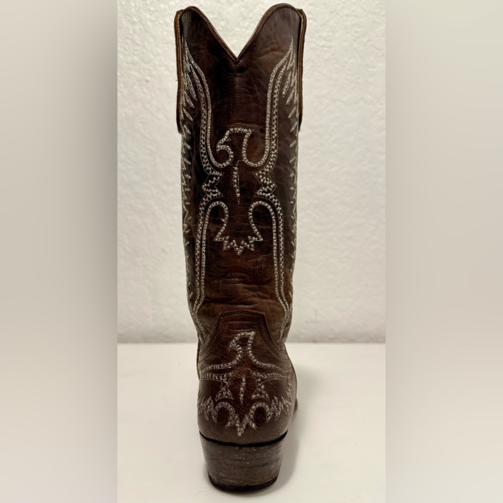 Old Gringo Cowboy Boots with White Stitching of a phoenix - Picture 15 of 15